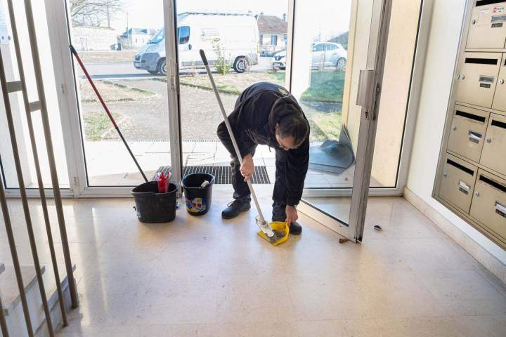 Nettoyage du hall d'un immeuble Chaumont